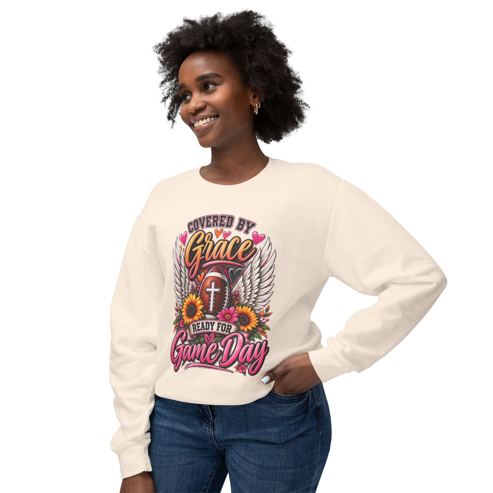 Covered by Grace Game Day Crewneck Sweatshirt