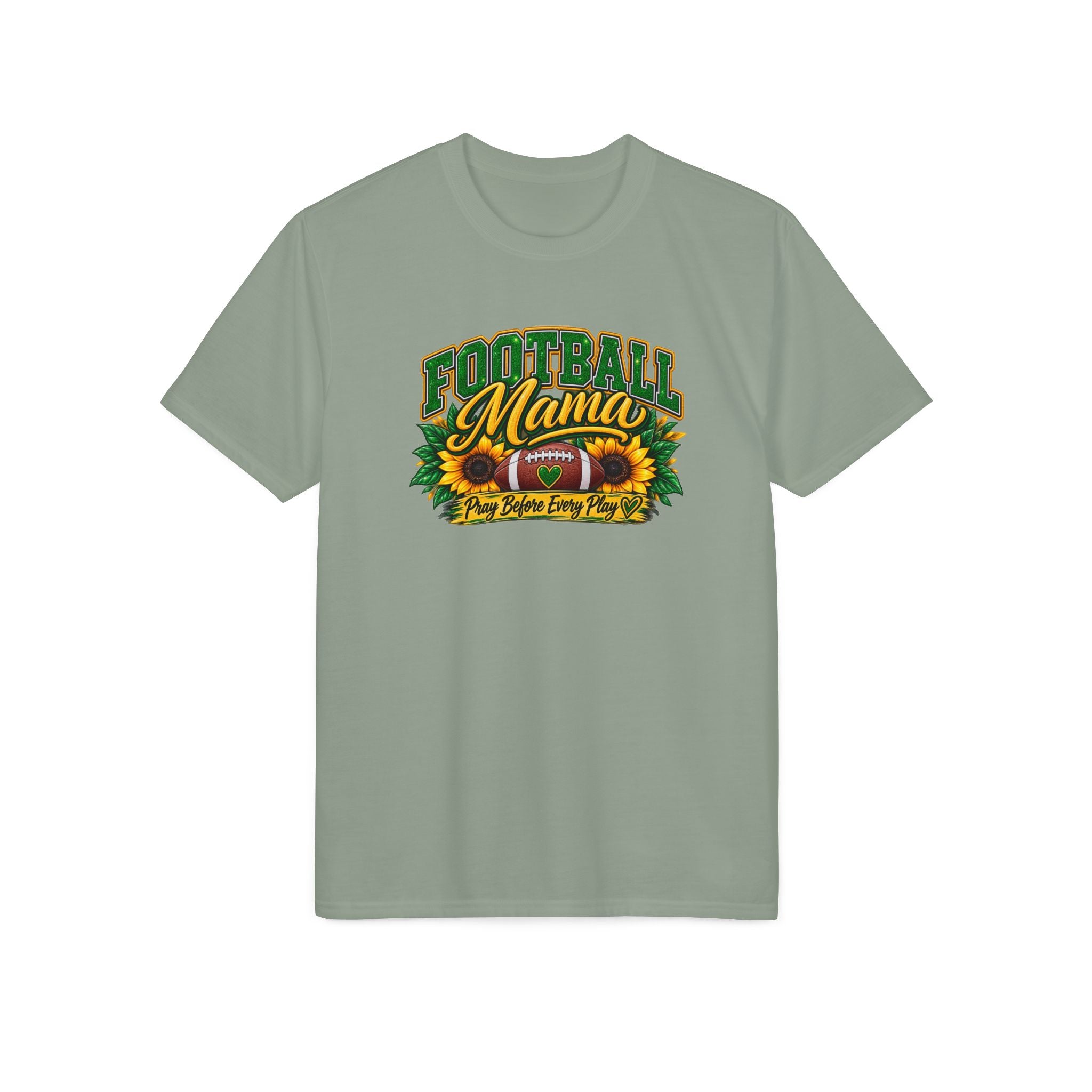 Football Mama T-Shirt — Sunflower Football Mom Tee