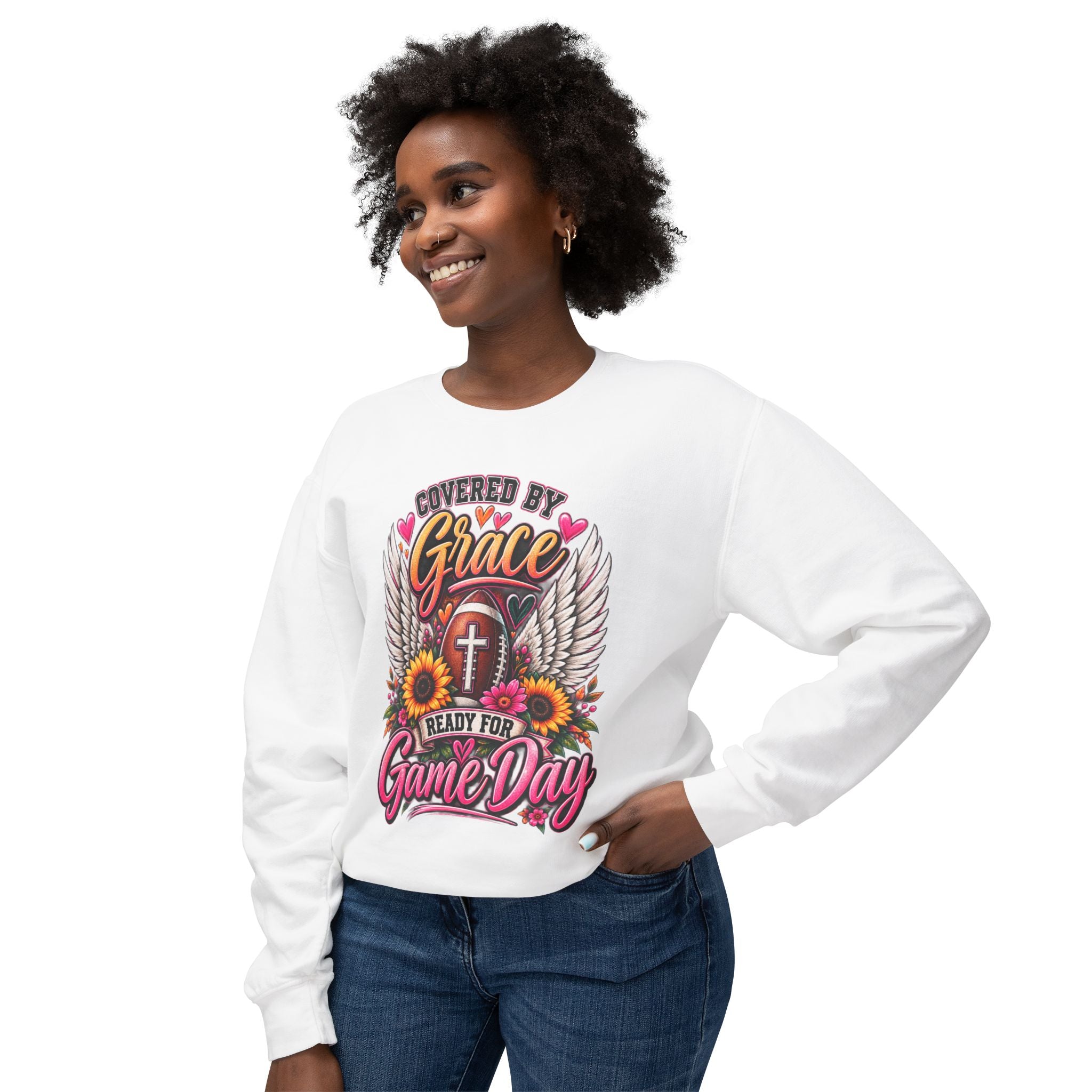Covered by Grace Game Day Crewneck Sweatshirt
