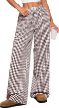 Gingham Striped Boxer Pants