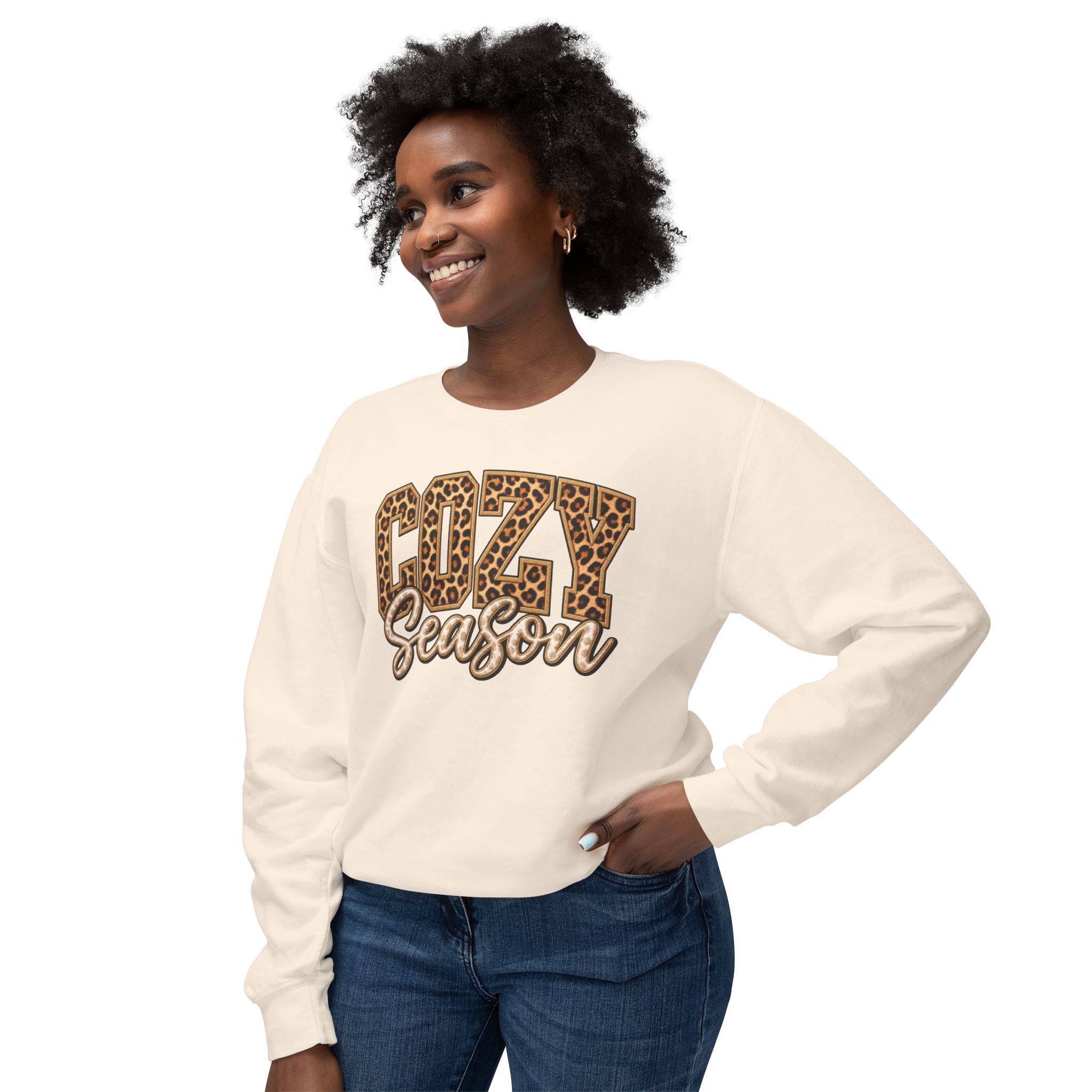 Cozy Season Leopard Crewneck Sweatshirt
