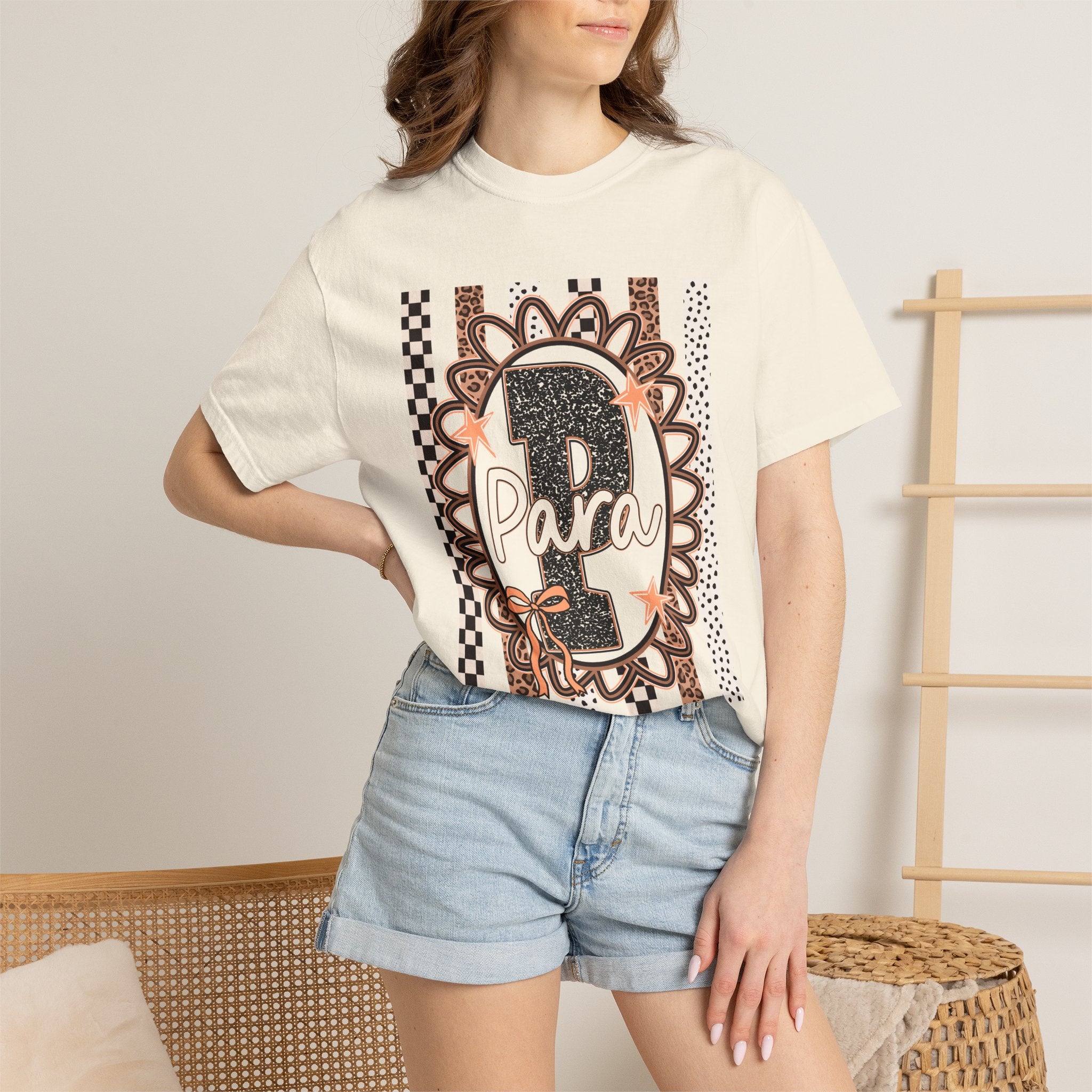 1st Birthday T-Shirt — "1 Para" Leopard Floral Celebration Tee
