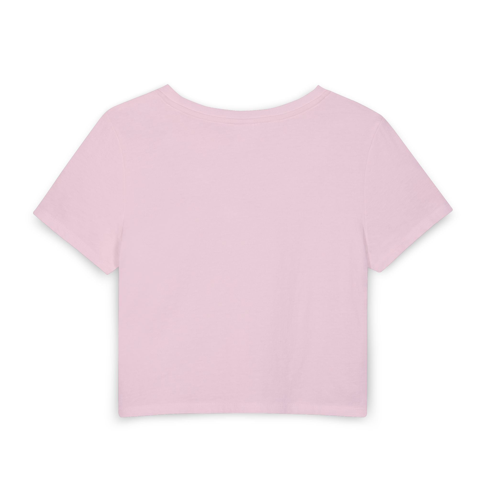 Love Island "Kissing Is Like A Handshake" Women's Baby Tee — Retro Tropical Graphic Cropped Tee
