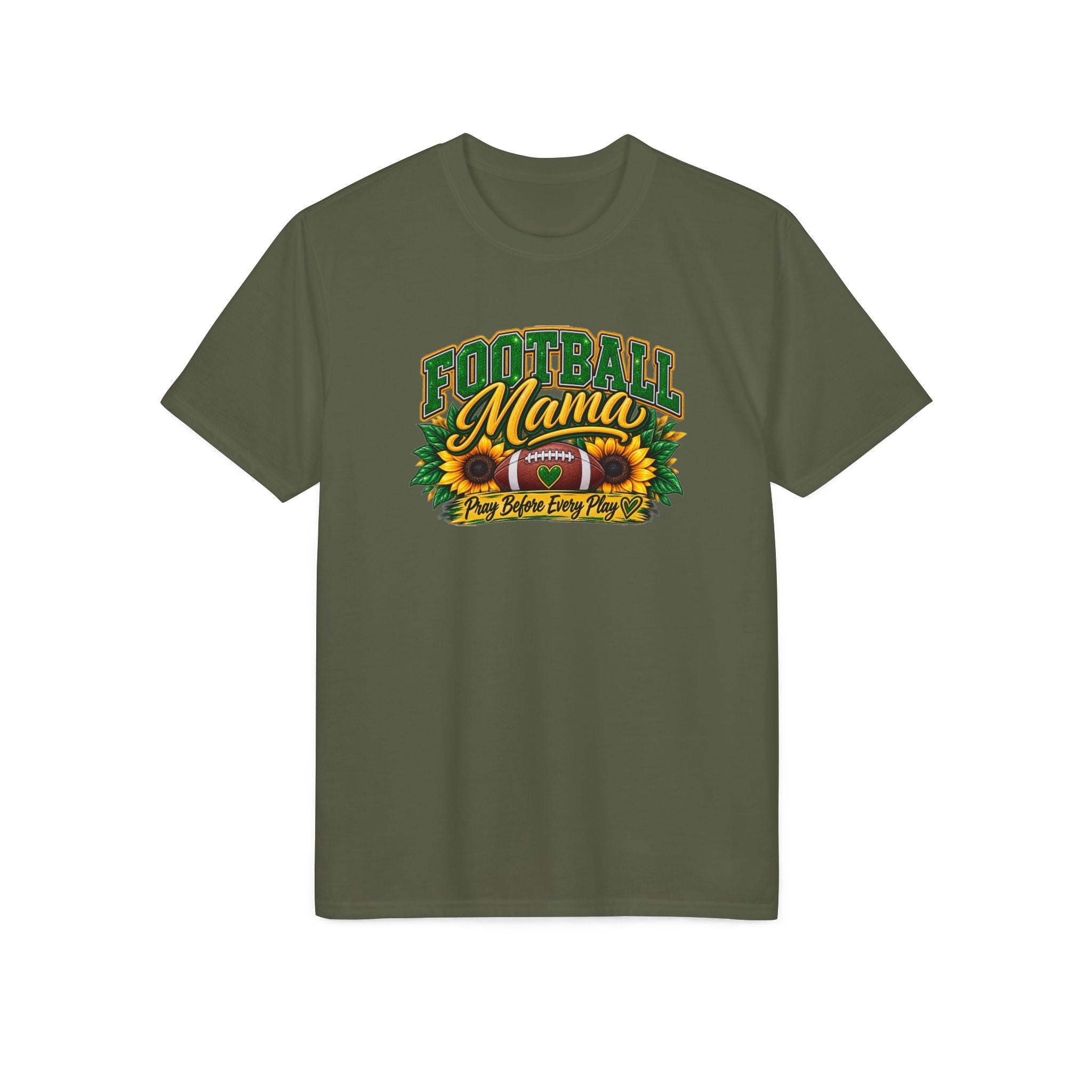 Football Mama T-Shirt — Sunflower Football Mom Tee