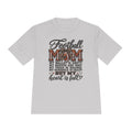 Football Mom Moisture-Wicking Tee — "My Heart Is Full" Sideline Shirt
