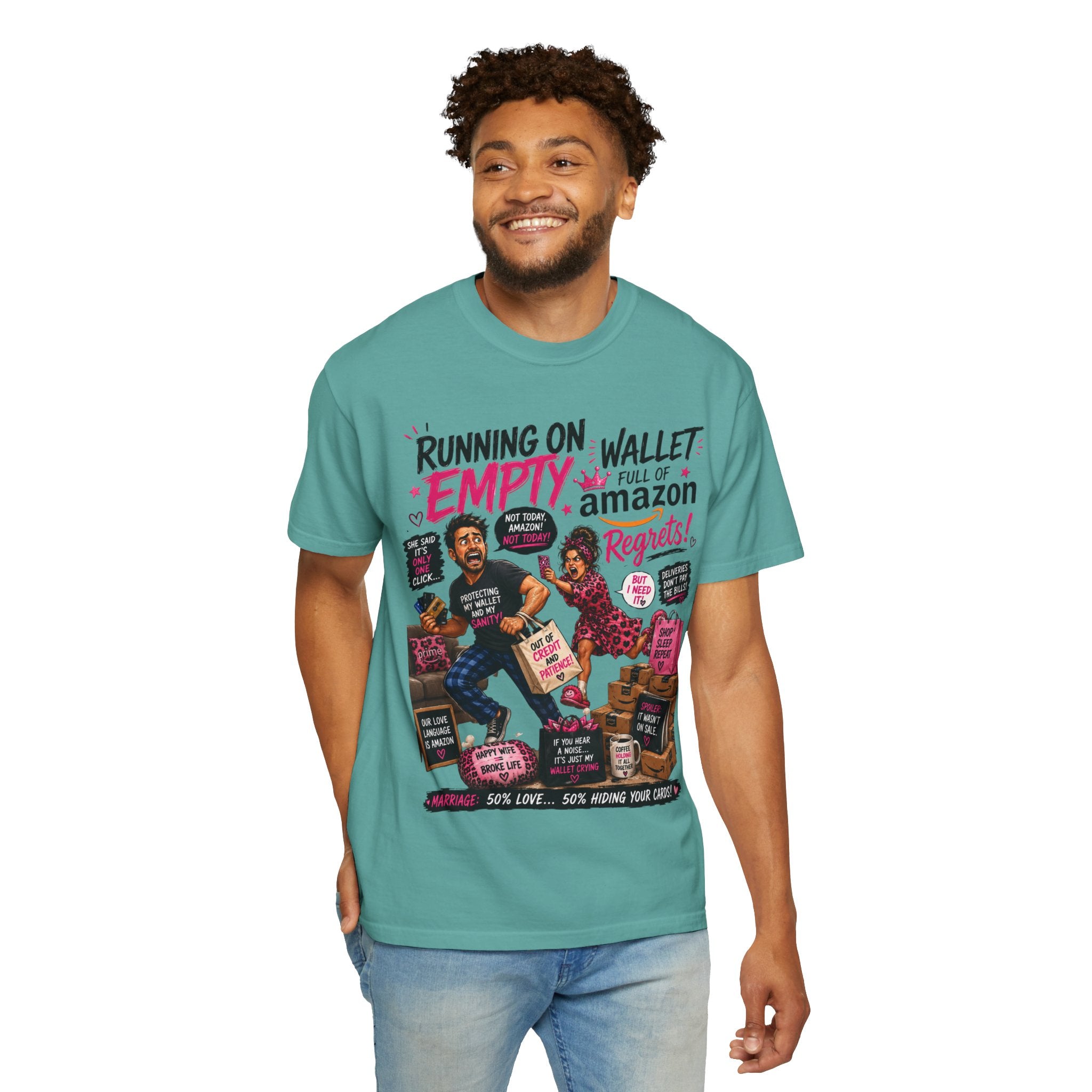 Running on Empty Wallet Amazon Regrets T-Shirt