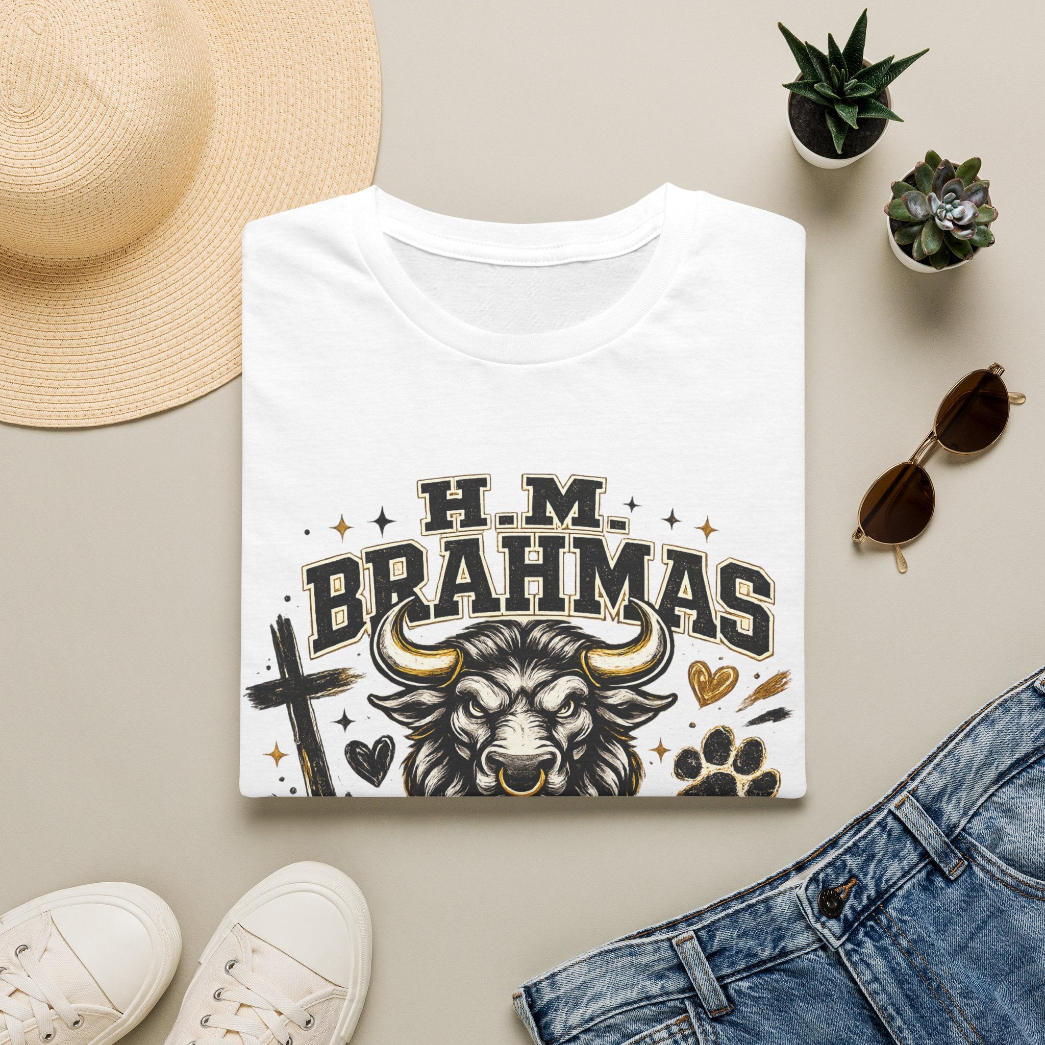 Brahmas Bull T-Shirt — H.M. Brahmas Inspirational Graphic Tee