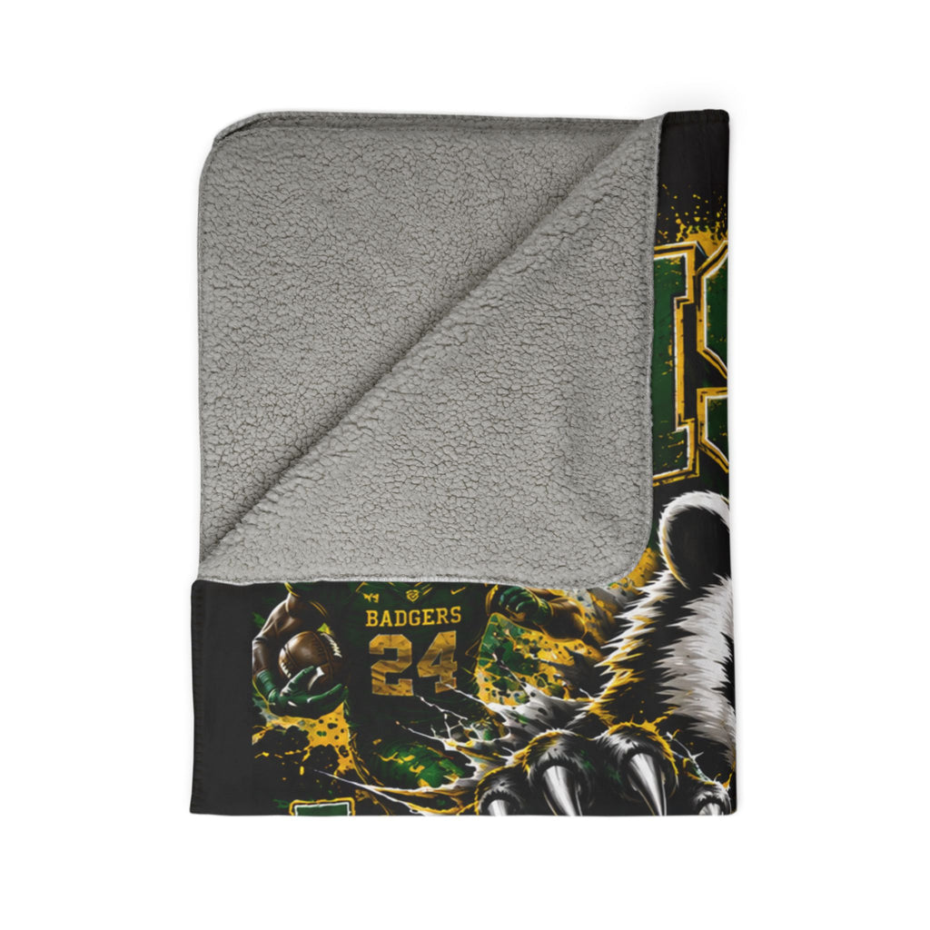 Badgers Sherpa Blanket – Bishop Team Spirit Fleece