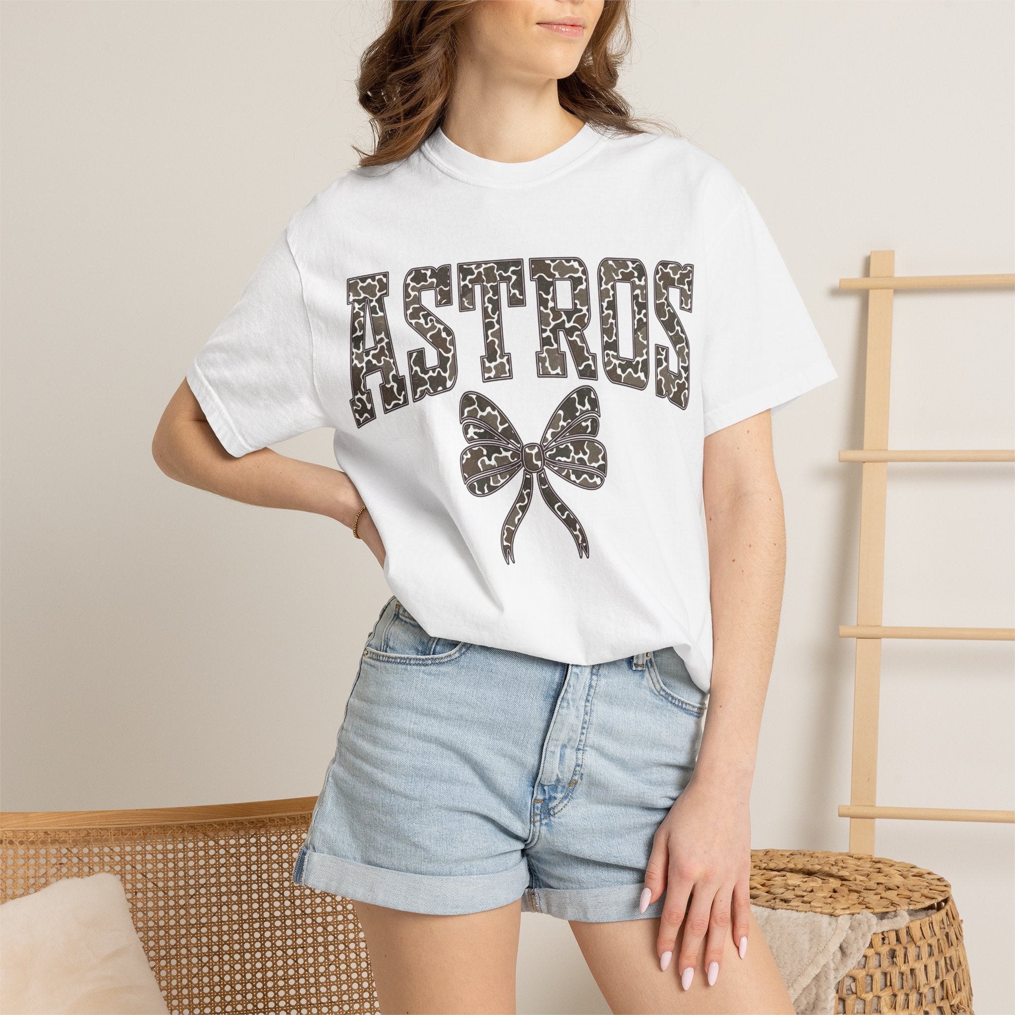 Astros Floral Bow T-Shirt