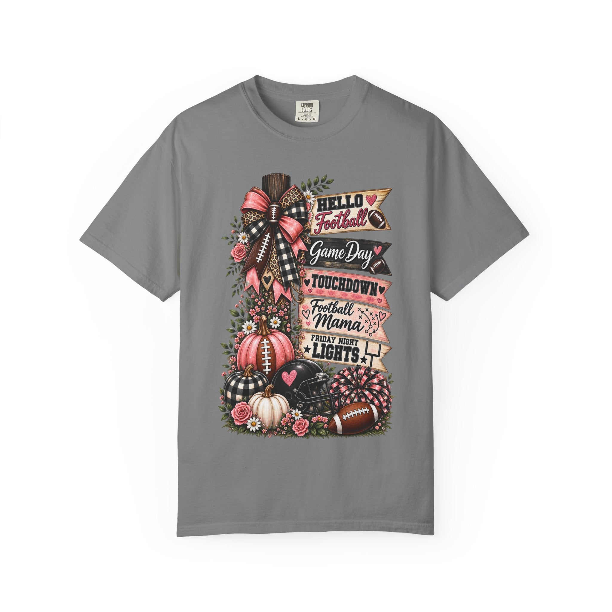 Football Mama Fall T-Shirt – Game Day Touchdown Pumpkins Design