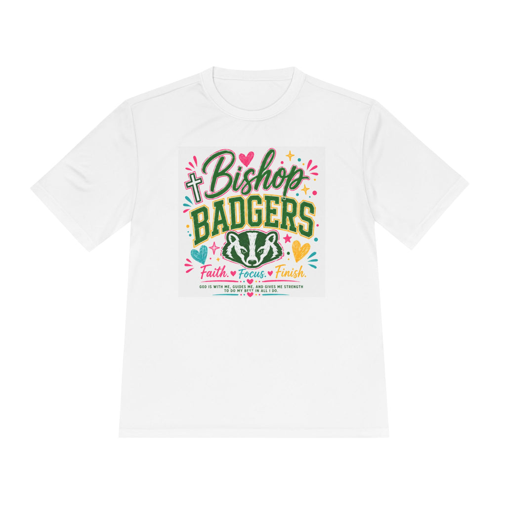 Bishop Badgers Athletic Tee — Faith, Pride & Spirit Moisture‑Wicking Shirt