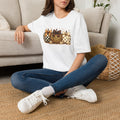 Leopard & Plaid Pumpkin Trio T-Shirt — Fall Animal Print Pumpkins with Bows