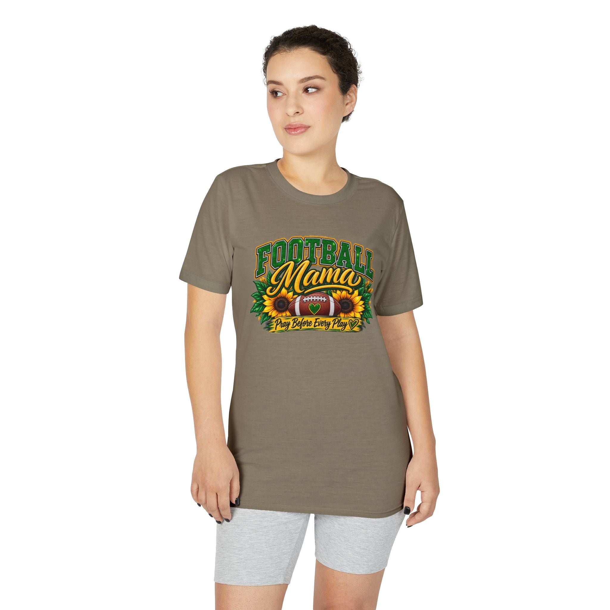 Football Mama T-Shirt — Sunflower Football Mom Tee