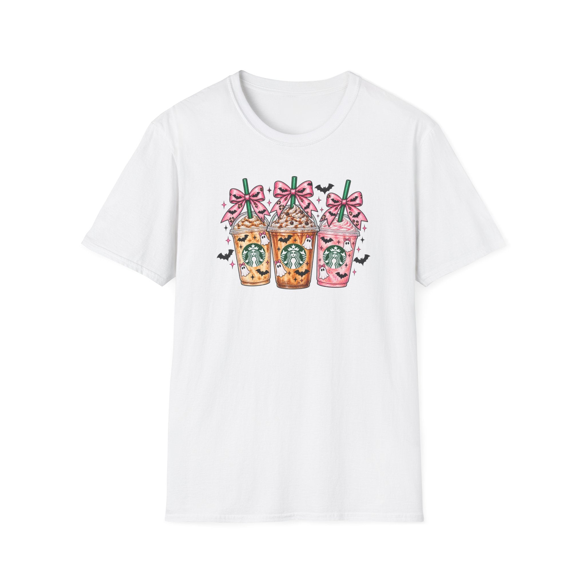 Halloween Starbucks Frappuccino Tee — Cute Pumpkin & Witch Drink Graphic T-Shirt