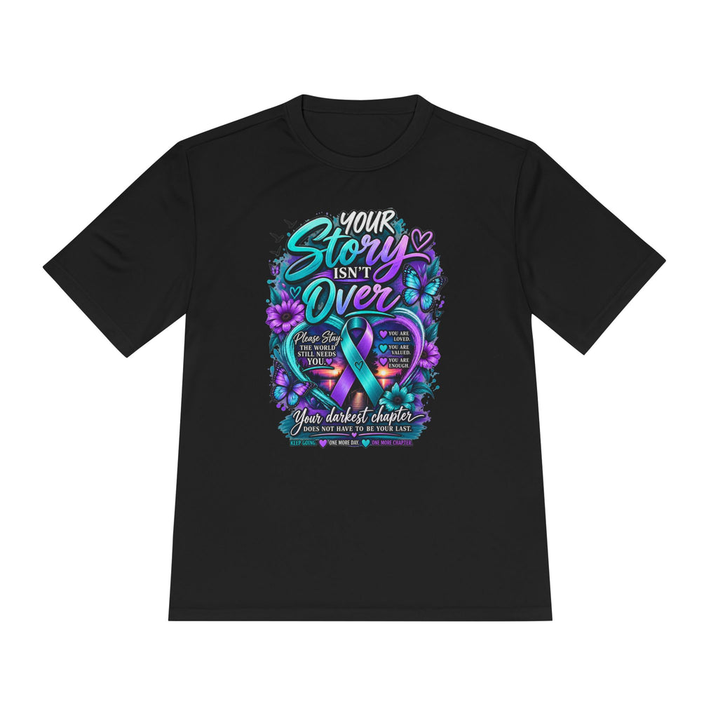 Your Story Isn't Over Awareness Tee — Suicide Prevention Ribbon Support Shirt