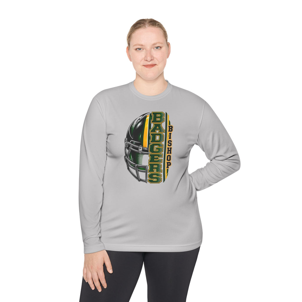 Badgers Bishop Football Helmet Long Sleeve Tee