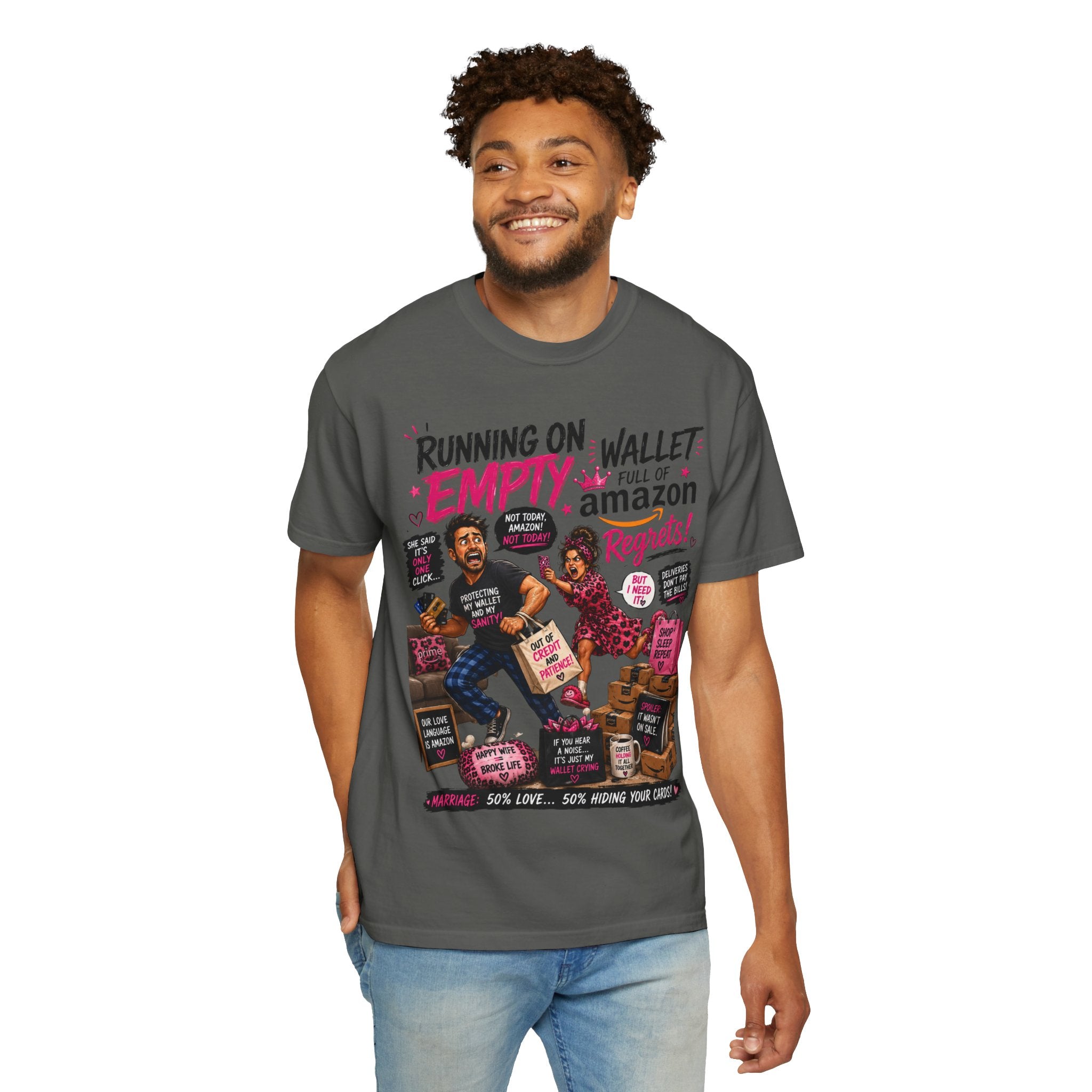 Running on Empty Wallet Amazon Regrets T-Shirt