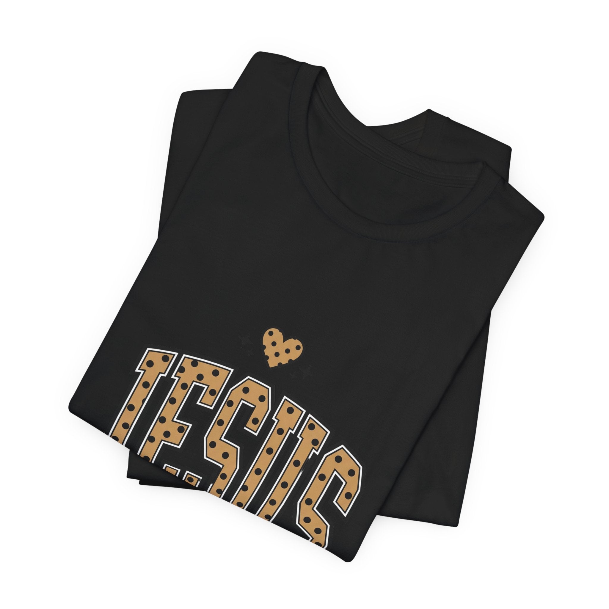 Jesus Loves You Tee | Polka Dot Retro Typography