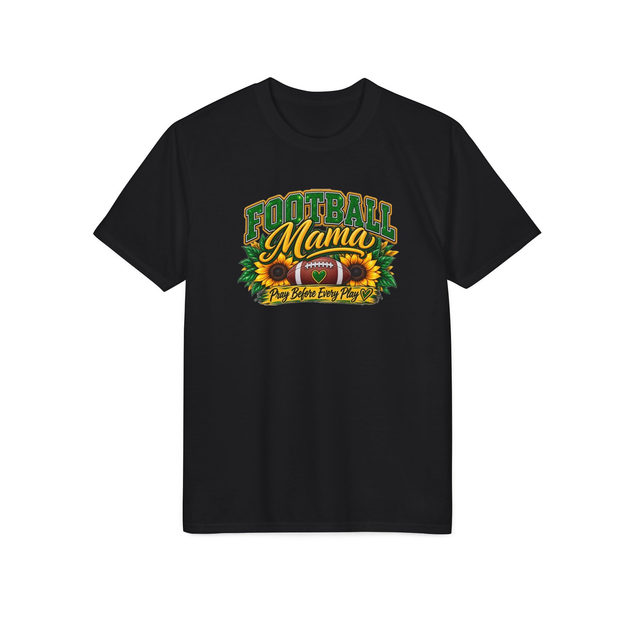 Football Mama T-Shirt — Sunflower Football Mom Tee