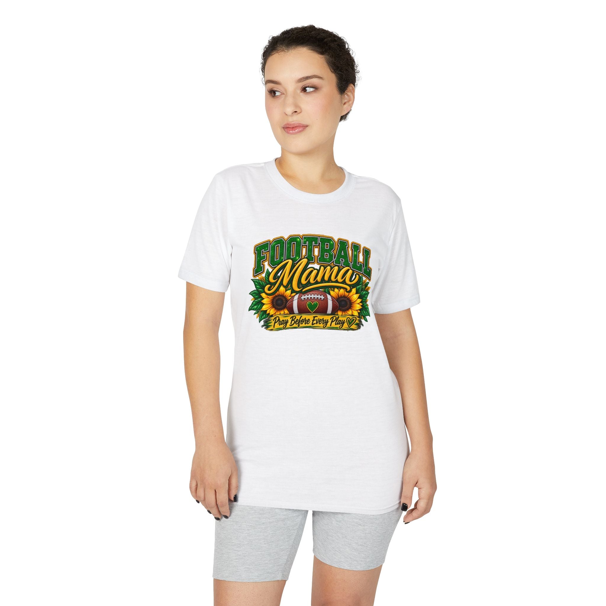 Football Mama T-Shirt — Sunflower Football Mom Tee