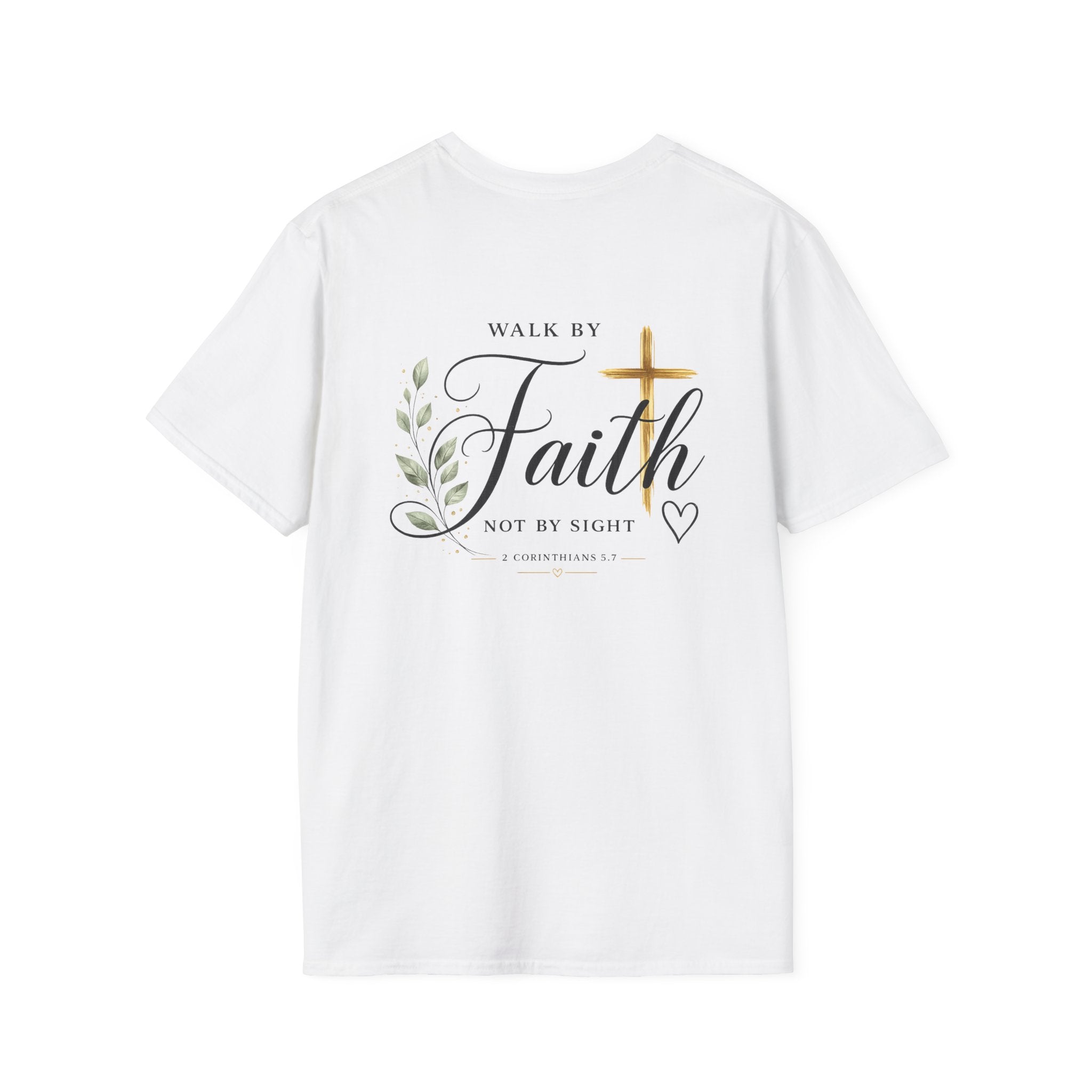Jesus Minimal Script T-Shirt — Small Chest Faith Tee