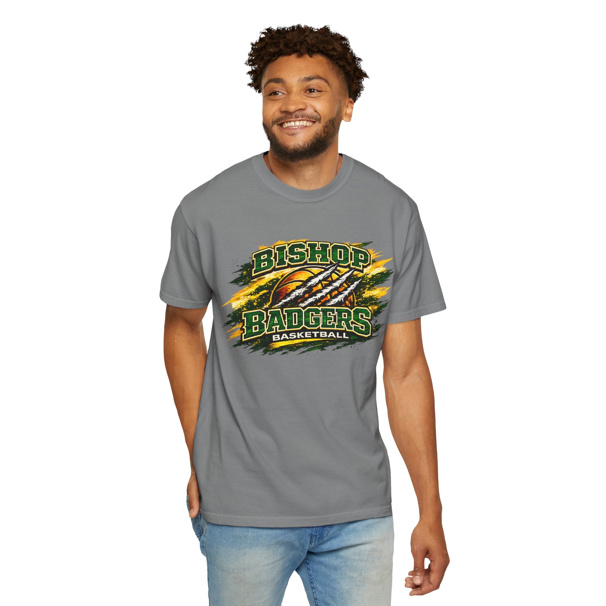 Bishop Badgers Basketball T-Shirt – Vintage Team Graphic