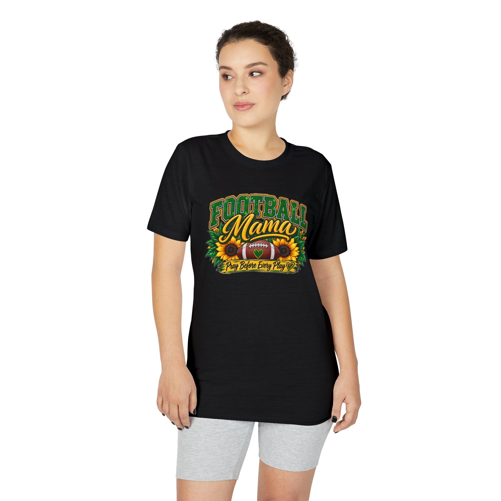 Football Mama T-Shirt — Sunflower Football Mom Tee