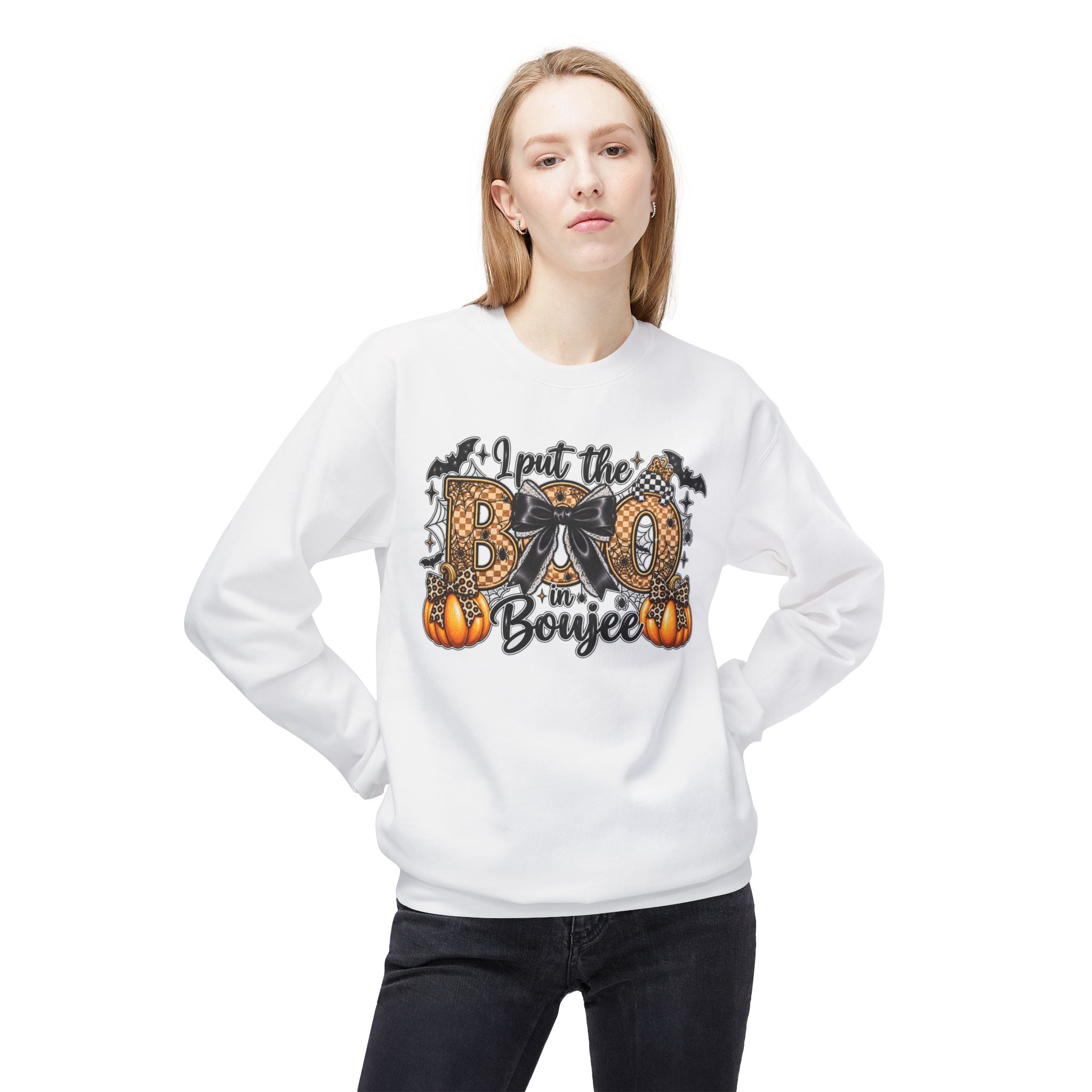 Halloween 'I Put the Boo in Boujee' Crewneck Sweatshirt