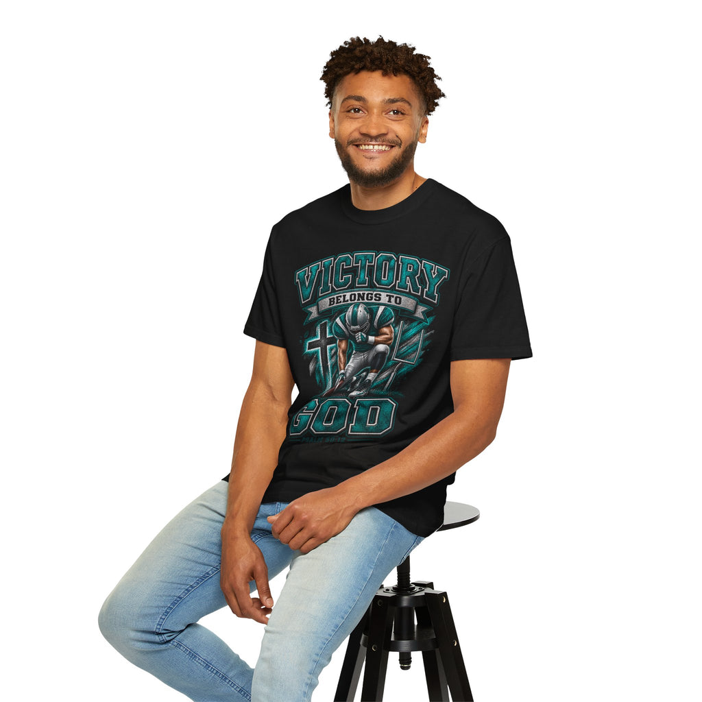 Victory Belongs to God T-Shirt — Christian Faith Graphic Tee (Psalm 60:12)