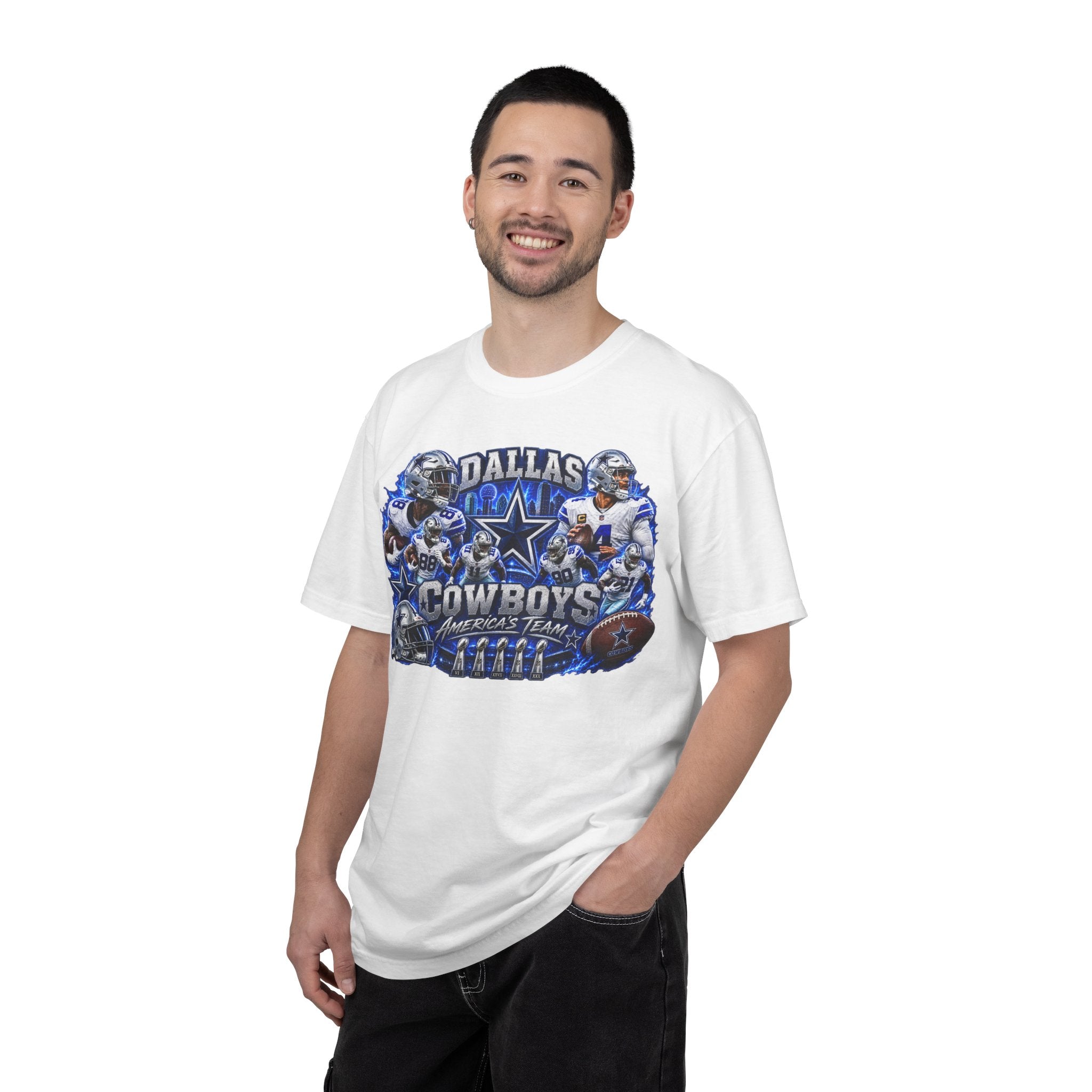 Dallas Cowboys Football T-Shirt — Team Logo & Players Graphic