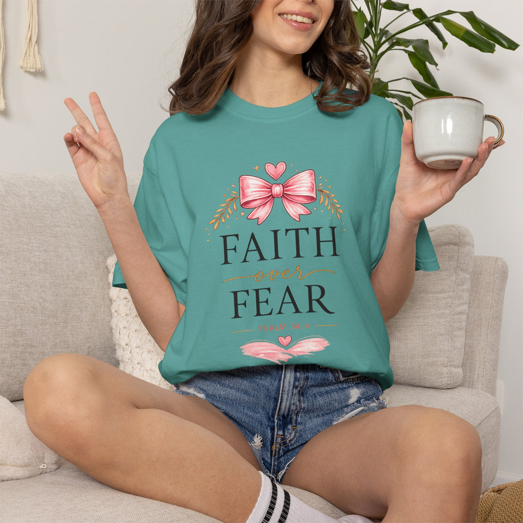 Faith Over Fear T-Shirt — Christian Inspirational Graphic Tee