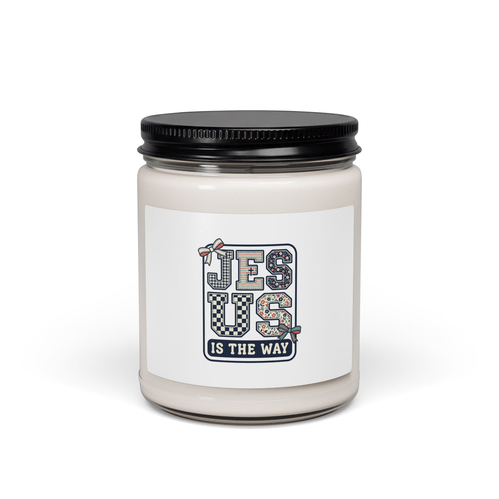 Jesus Is The Way Candle | Scented Soy 9oz, Colorful Faith Design