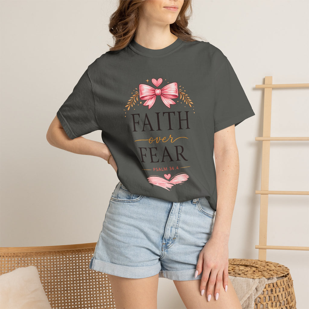 Faith Over Fear T-Shirt — Christian Inspirational Graphic Tee