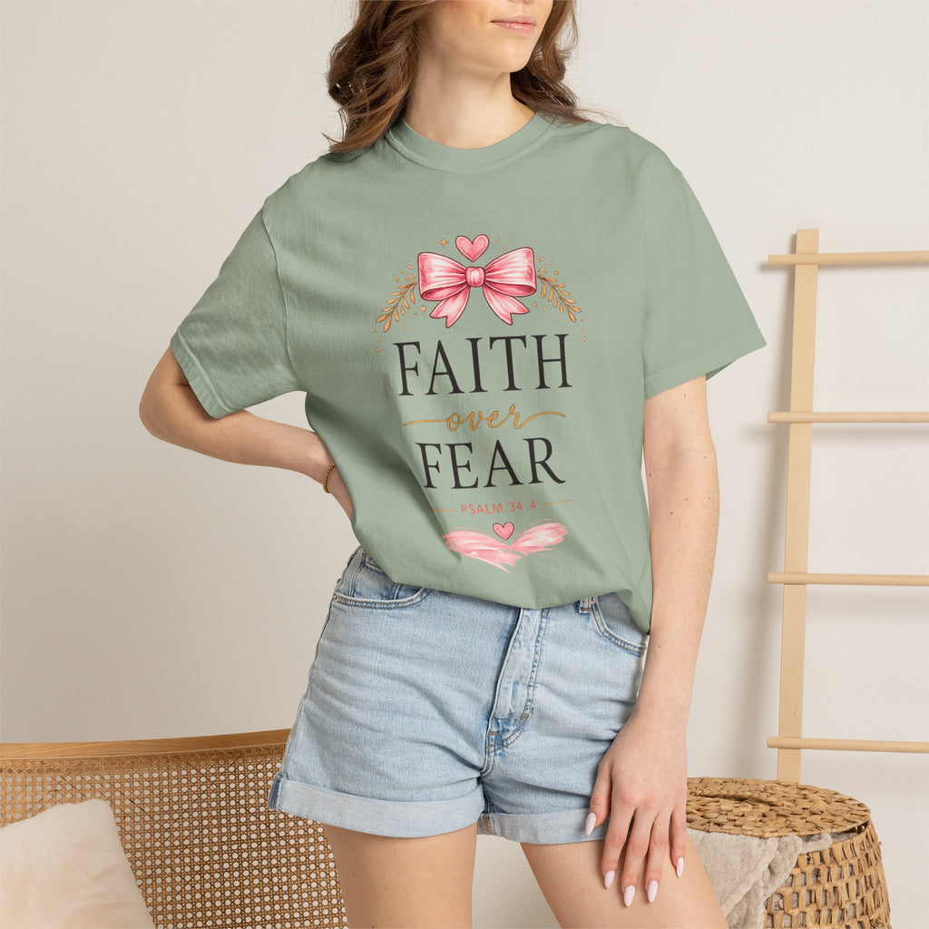 Faith Over Fear T-Shirt — Christian Inspirational Graphic Tee