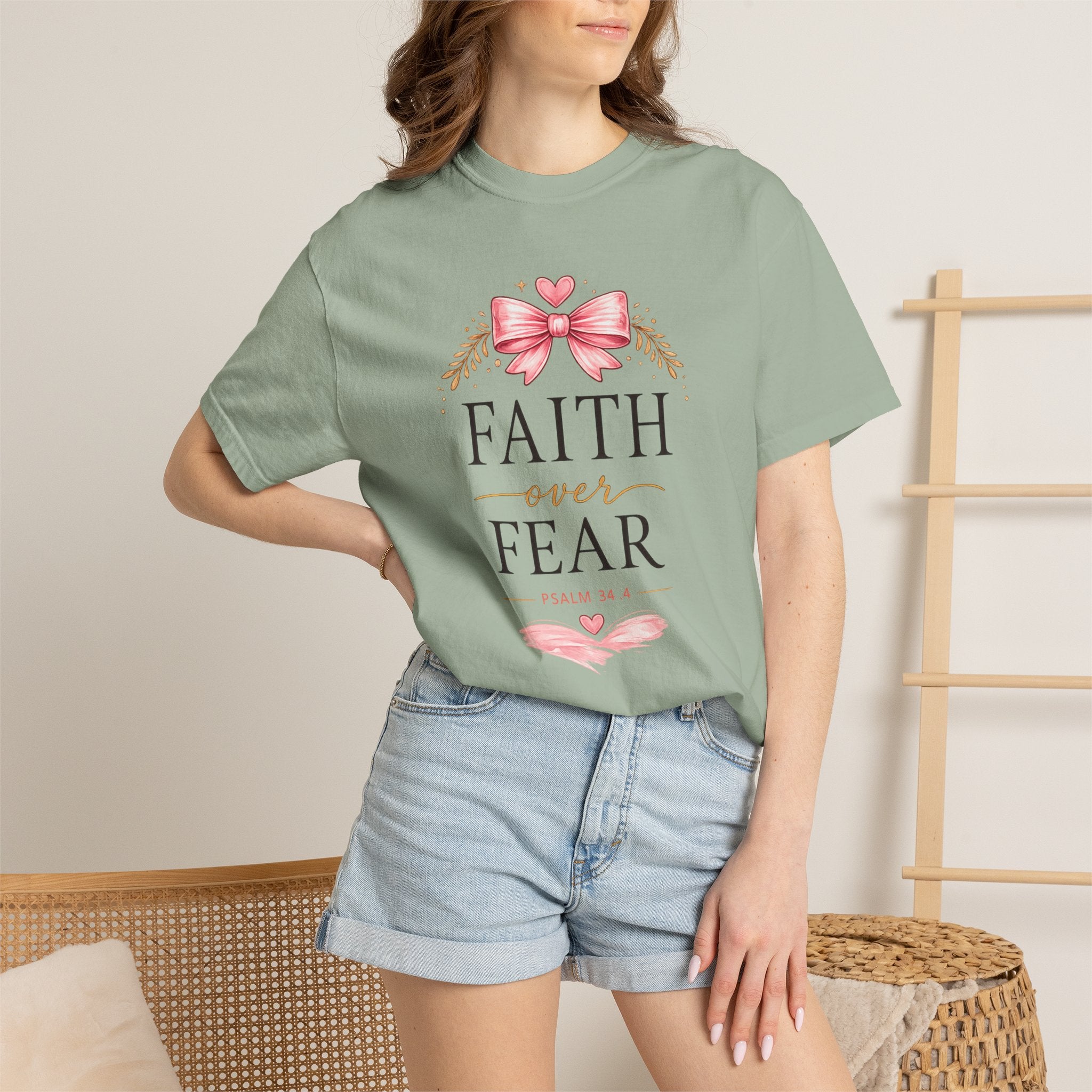 Faith Over Fear T-Shirt — Christian Inspirational Graphic Tee