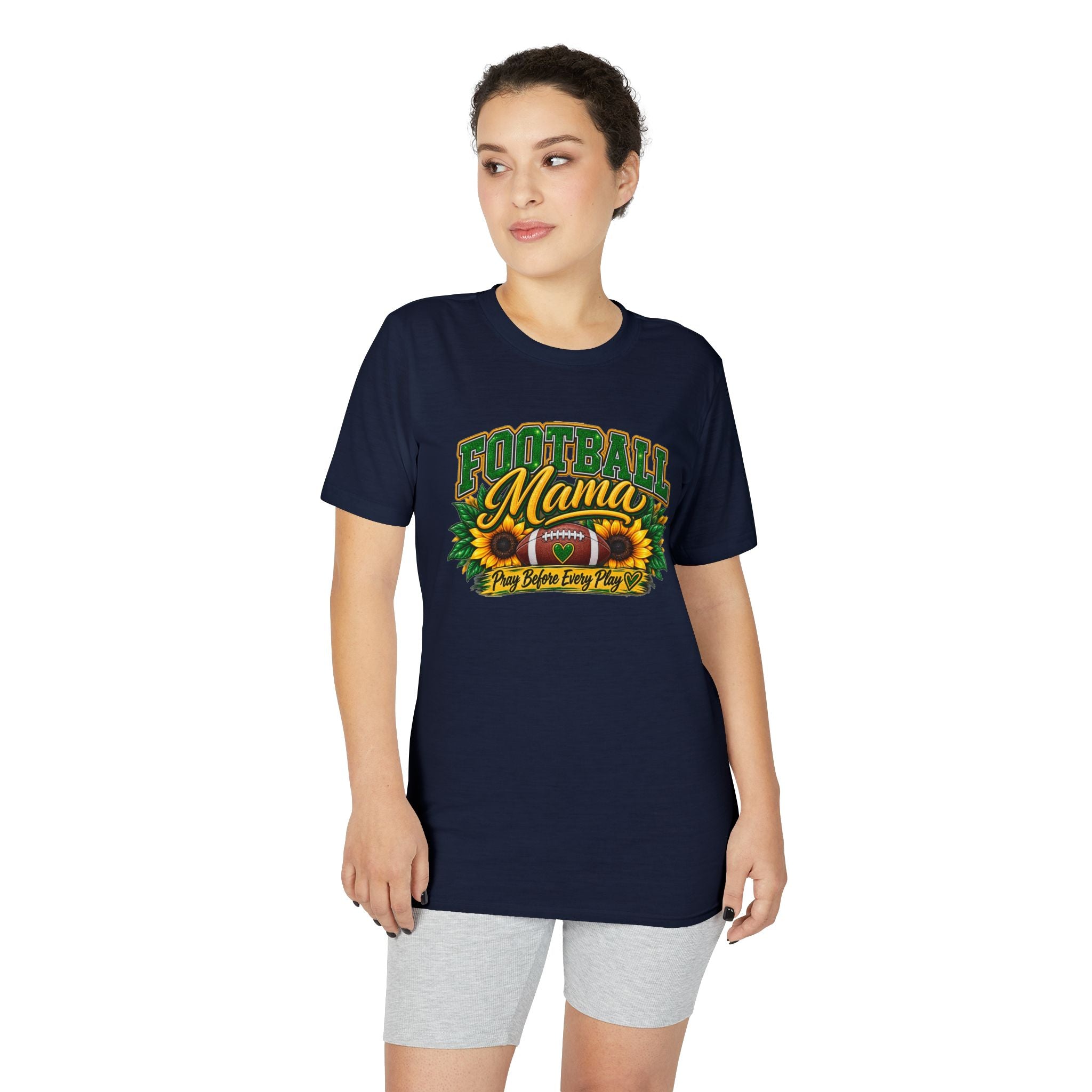 Football Mama T-Shirt — Sunflower Football Mom Tee
