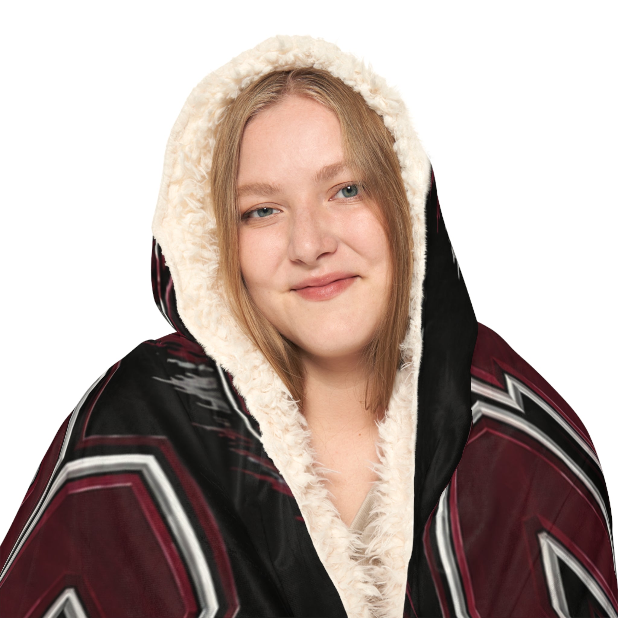 London Pirates Hooded Blanket – Sports Team Snuggle Throw with Soccer & Basketball Design