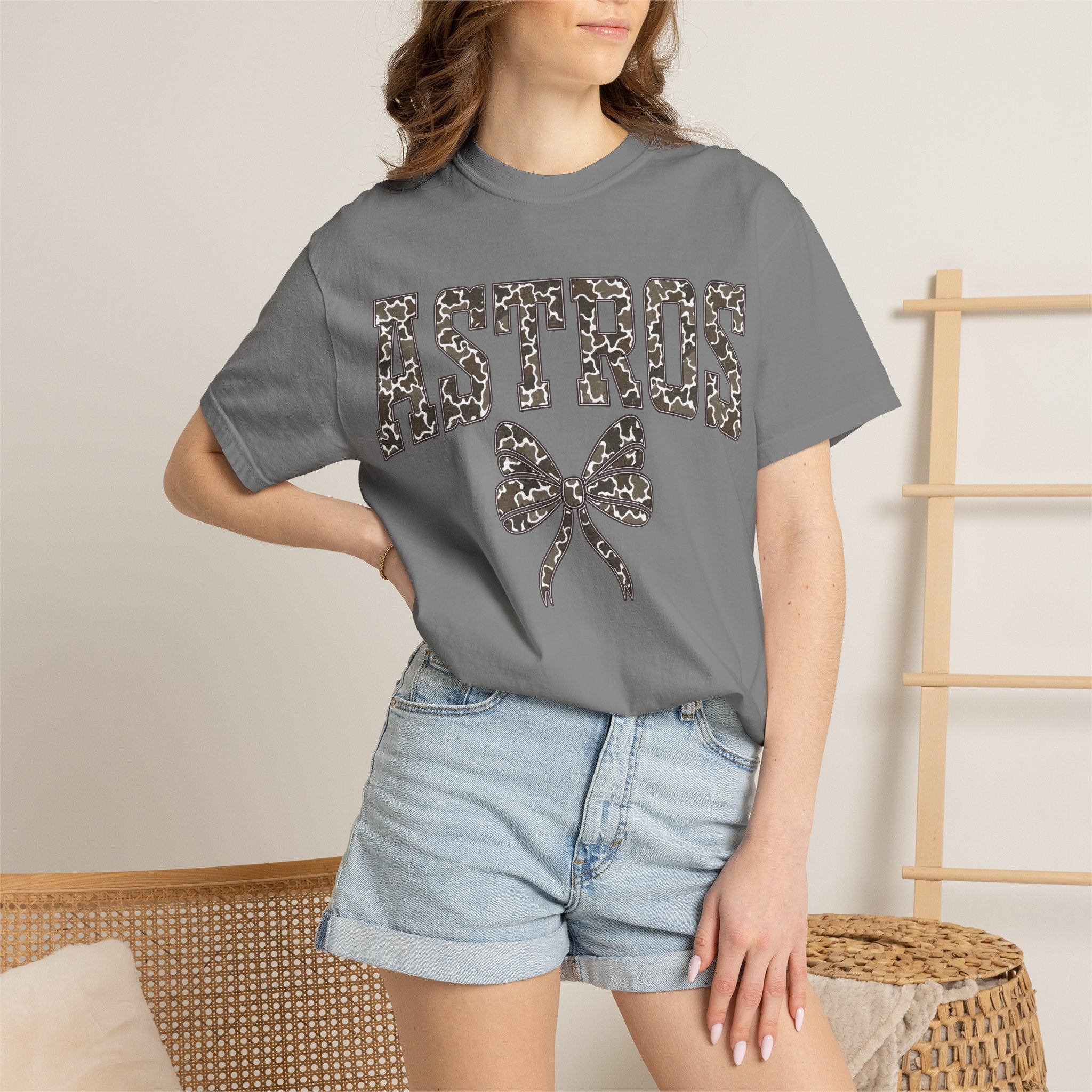 Astros Floral Bow T-Shirt