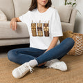 Leopard Plaid Tumbler Trio Tee — Cozy Chic Graphic T-Shirt