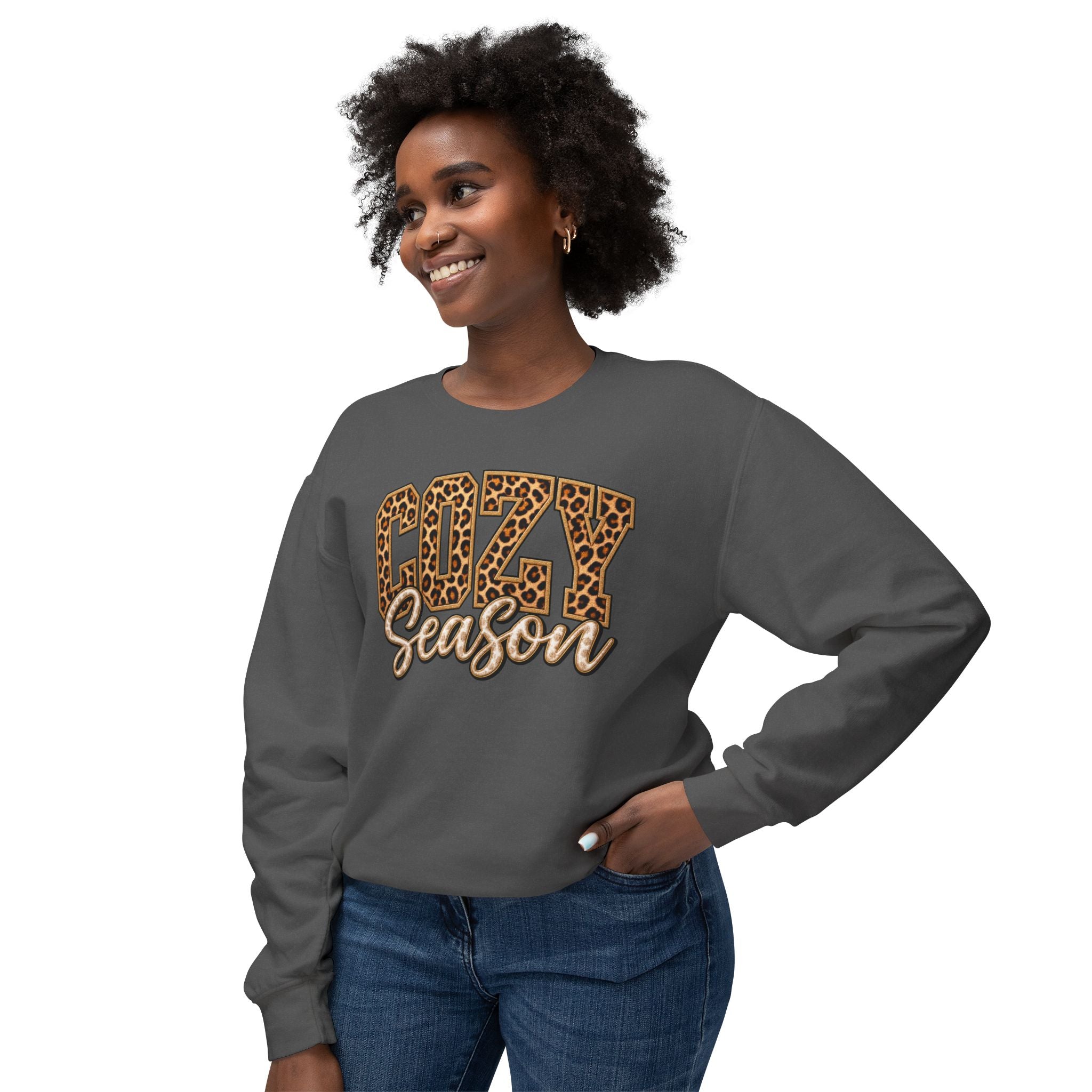 Cozy Season Leopard Crewneck Sweatshirt
