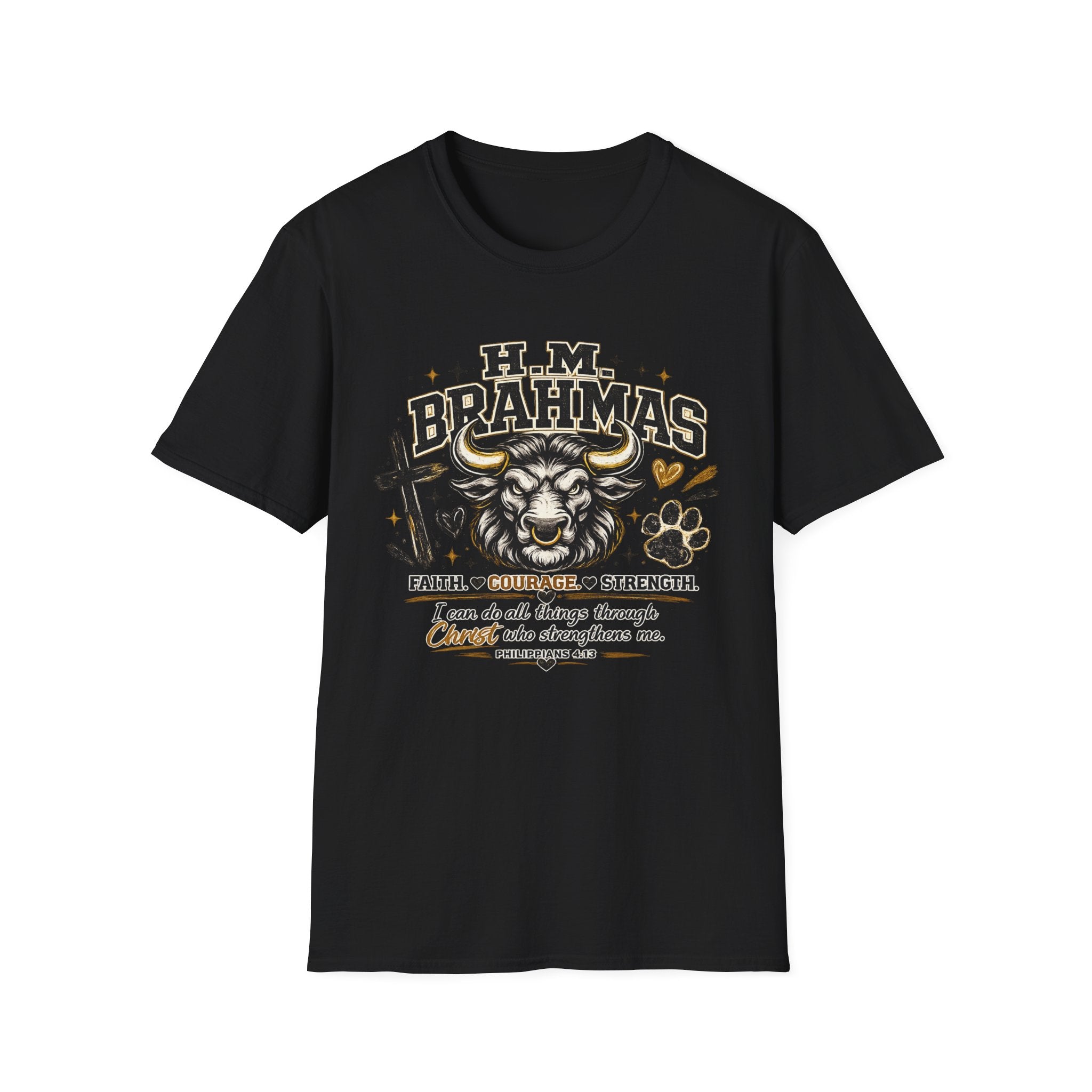 Brahmas Bull T-Shirt — H.M. Brahmas Inspirational Graphic Tee
