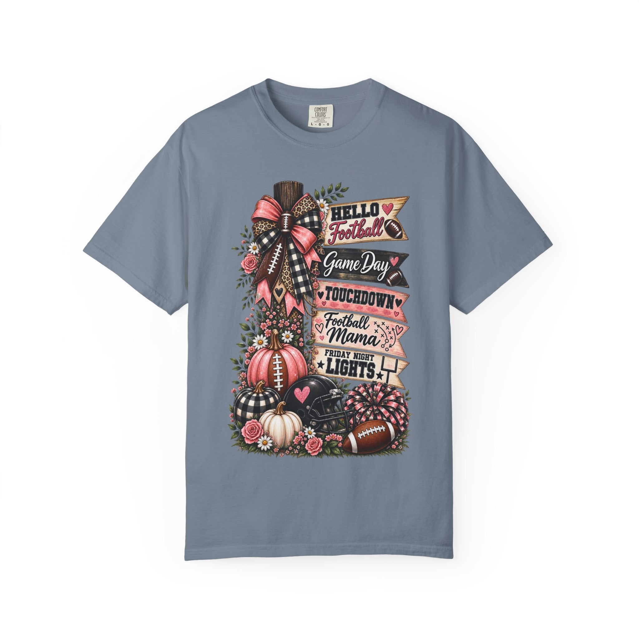 Football Mama Fall T-Shirt – Game Day Touchdown Pumpkins Design