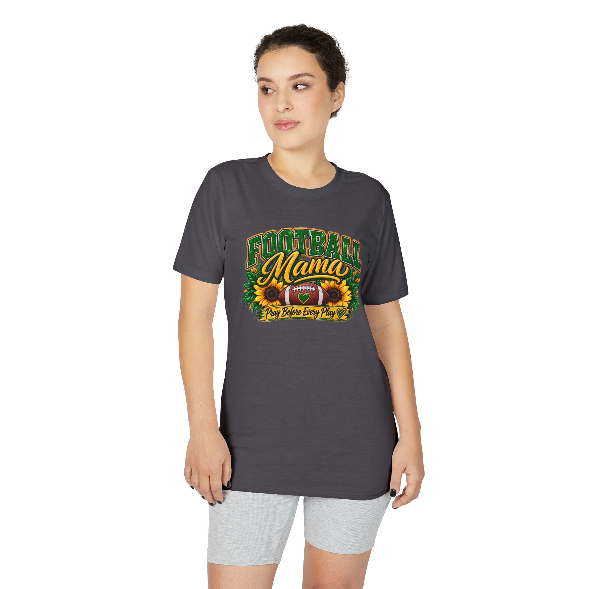 Football Mama T-Shirt — Sunflower Football Mom Tee