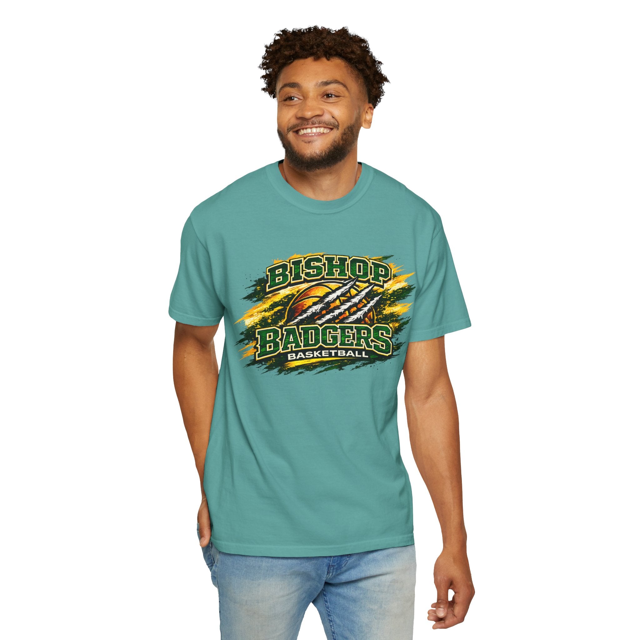 Bishop Badgers Basketball T-Shirt – Vintage Team Graphic