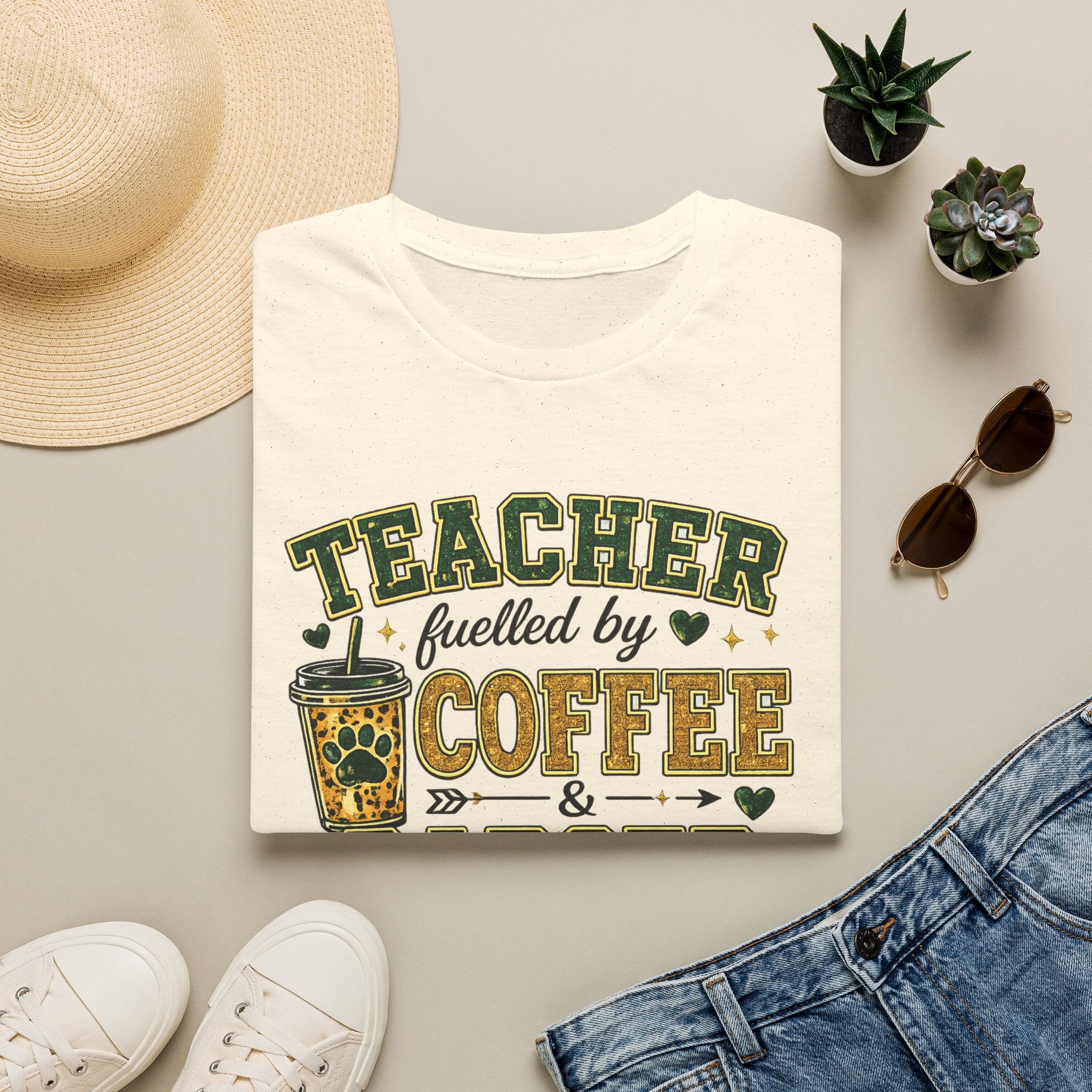 Teacher Fueled by Coffee T‑Shirt