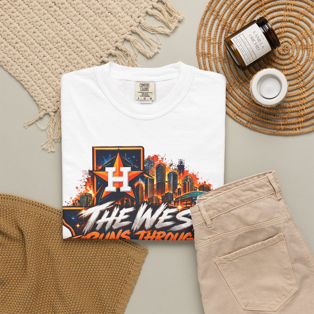 Houston Astros “The West Runs Through Houston” Baseball T-Shirt
