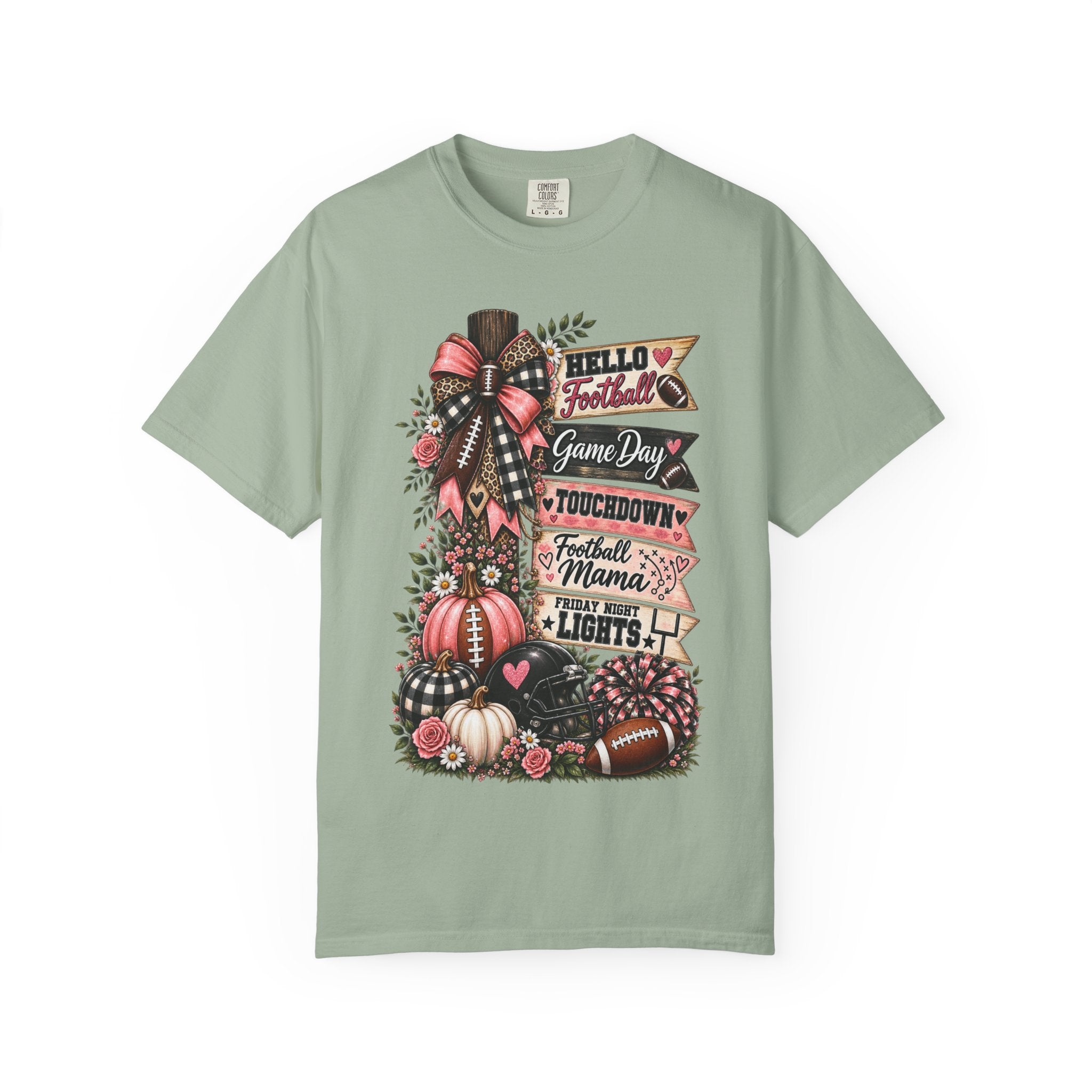 Football Mama Fall T-Shirt – Game Day Touchdown Pumpkins Design