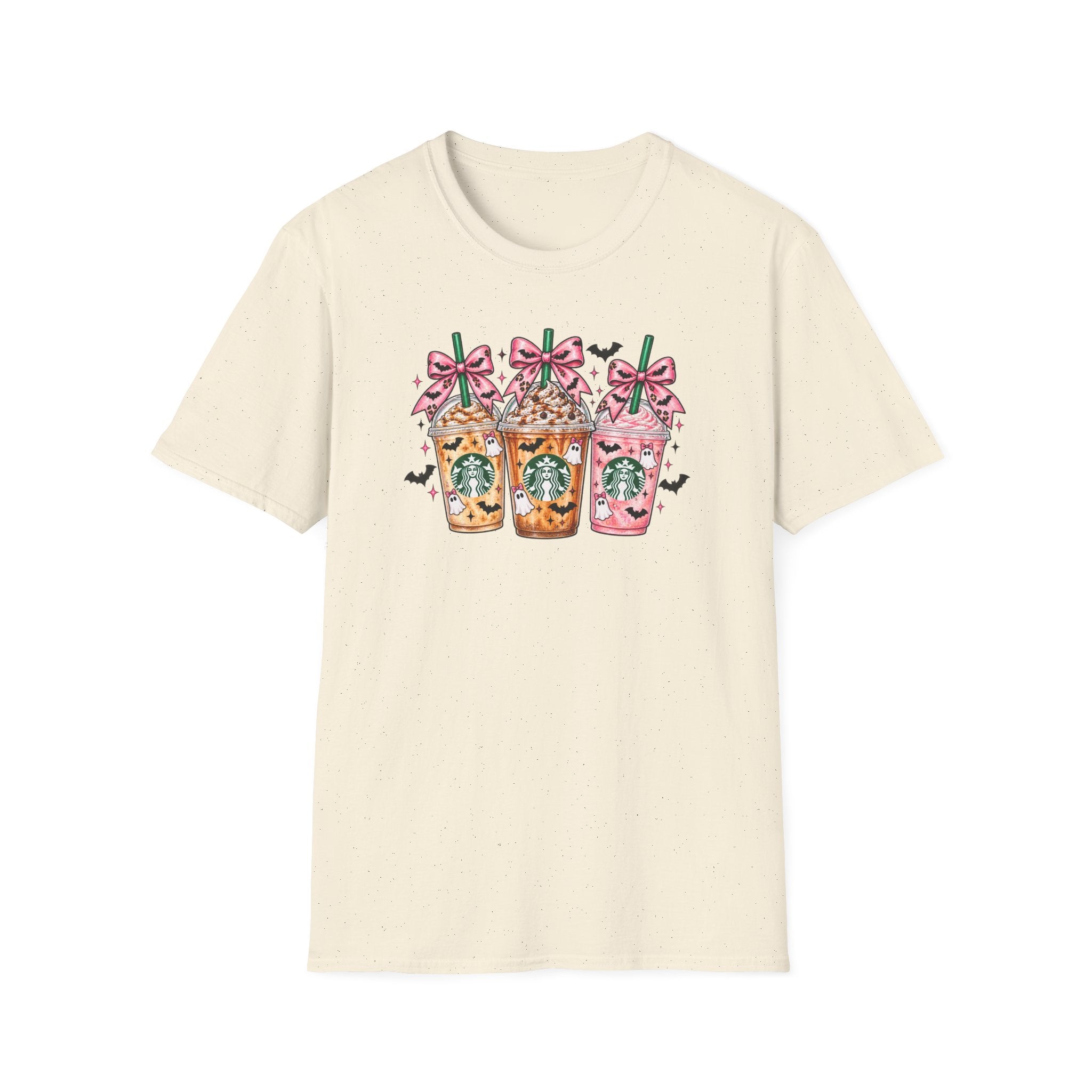 Halloween Starbucks Frappuccino Tee — Cute Pumpkin & Witch Drink Graphic T-Shirt