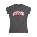 London Floral Bow Women's Tee — Vintage Pink Graphic T-Shirt