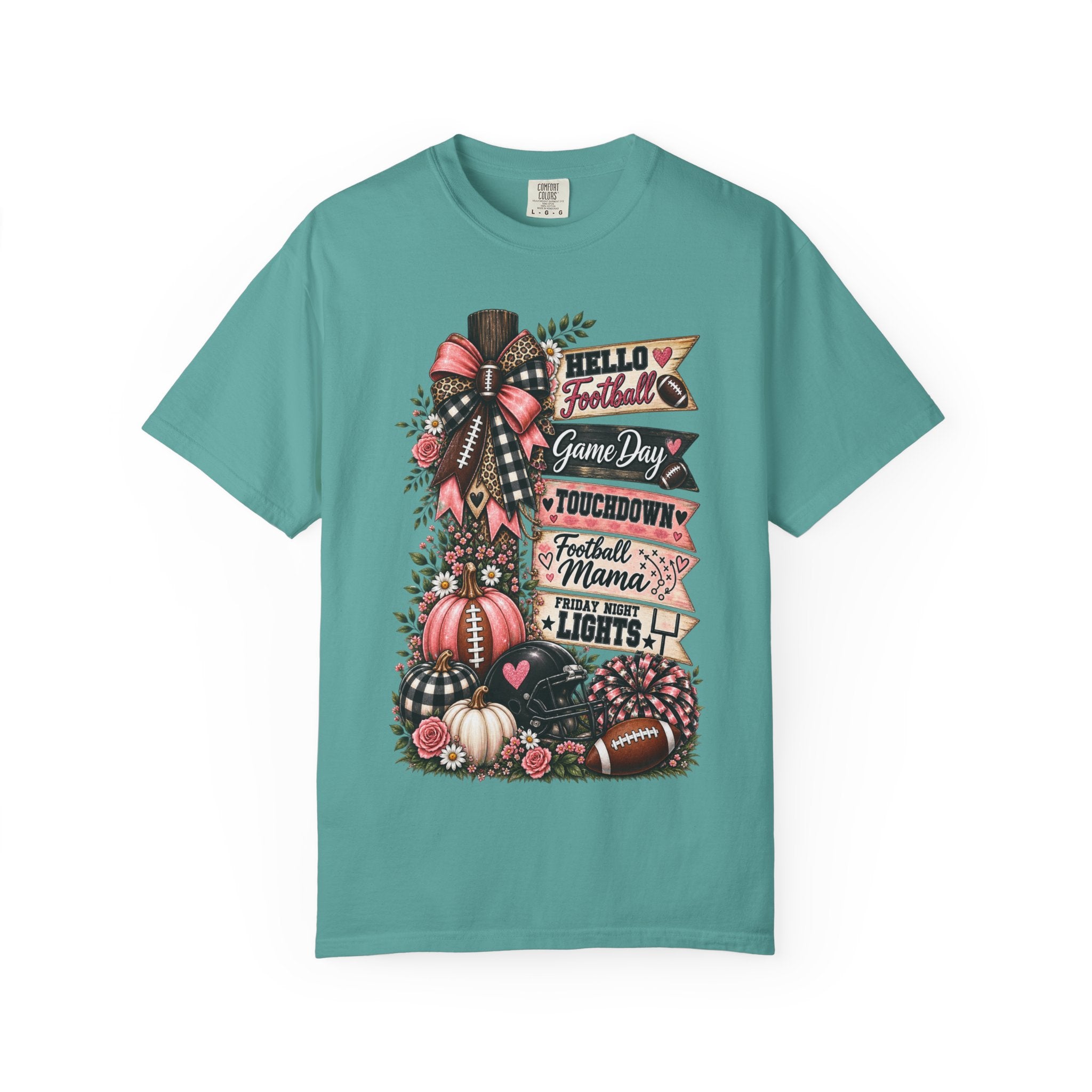 Football Mama Fall T-Shirt – Game Day Touchdown Pumpkins Design
